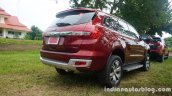 2015 Ford Endeavour rear three quarter (Review)