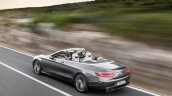 2016 Mercedes S Class Cabriolet rear top view unveiled