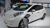 2016 Nissan Leaf with 30 kWh front three quarter at IAA 2015