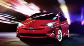 2016 Toyota Prius front three quarters North American specification official image