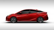 2016 Toyota Prius red side view North American specification official image