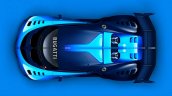 Bugatti Vision Gran Turismo top view unveiled