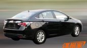 Chery Arrizo 5 rear three quarter spotted undisguised