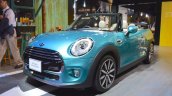 2015 Mini Convertible front three quarters at the Tokyo Motor Show 2015