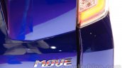 Daihatsu Move Custom badge at the 2015 Tokyo Motor Show