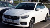 Fiat Egea front three quarter white spotted in the wild without disguise