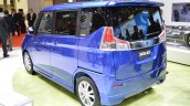 Suzuki Solio Hybrid rear three quarter at the 2015 Tokyo Motor Show