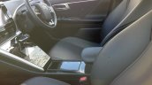 Toyota Mirai FCV black interior spied front seats