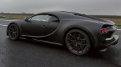 Bugatti Chiron rear three quarter profile spied