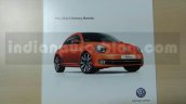 New VW Beetle front three quarter brochure leaks