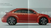 New VW Beetle side brochure leaks