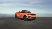Range Rover Evoque Convertible front three quarter roof down unveiled