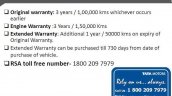 Tata Safari Storme VariCOR 400 warranty leaked