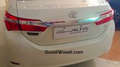 Toyota Corolla Altis Limited Edition brochure rear leaked