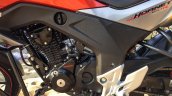 Honda CB Hornet 160R orange with stickering centre cowl launched