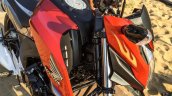 Honda CB Hornet 160R orange with stickering headlamp cowl launched