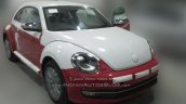 New VW Beetle front at an Indian dealerships