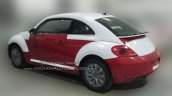 New VW Beetle rear at an Indian dealerships
