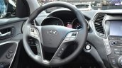 2016 Hyundai Santa Fe (facelift) steering wheel at 2016 Geneva Motor Show
