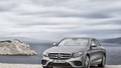2016 Mercedes E-Class E 400 4MATIC front three quarters standstill selenit grey magno