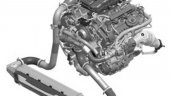 2017 Genesis G90 3.3-liter twin-turbocharged V6 engine