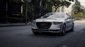 2017 Genesis G90 front three quarters in motion