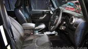Jeep Wrangler Unlimited front seats at Auto Expo 2016