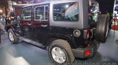 Jeep Wrangler Unlimited rear three quarters at Auto Expo 2016