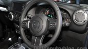 Jeep Wrangler Unlimited steering wheel at Auto Expo 2016