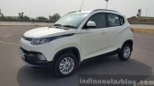 Mahindra KUV100 front three quarter first drive review