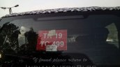 Mahindra Quanto facelift rear windshield spied