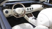 Mercedes S-Class Cabriolet dashboard at Auto Expo 2016
