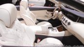 Mercedes S-Class Cabriolet front seats at Auto Expo 2016