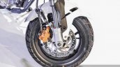 Benelli Tornado Naked T-135 front disc brake at Auto Expo 2016