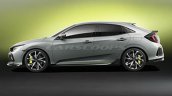 Honda Civic Hatchback Prototype concept side profile leaked image