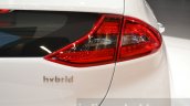 Hyundai Ioniq Hybrid badge at the 2016 Geneva Motor Show