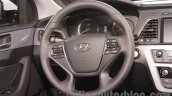 Hyundai Sonata PHEV steering wheel at Auto Expo 2016