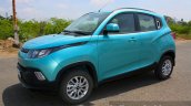 Mahindra KUV100 1.2 Diesel (D75) front three quarter Full Drive Review
