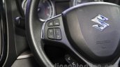 Maruti Vitara Brezza steering buttons at the 2016 Auto Expo