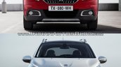 Peugeot 2008 front old vs. new