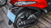 Piaggio Liberty IGET 125 ABS exhaust at Auto Expo 2016