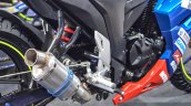 Suzuki Gixxer Cup race bike exhaust at Auto Expo 2016
