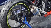 Suzuki Gixxer Cup race bike rear wheel drum brake at Auto Expo 2016