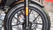 Triumph Bonneville Street Twin Matt Black alloy wheel at Auto Expo 2016