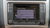 VW Ameo infotainment system at Auto Expo 2016