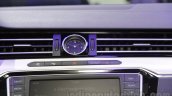 VW Passat GTE dashboard clock at 2016 Auto Expo