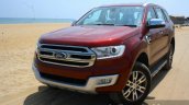 2016 Ford Endeavour 2.2 AT Titanium front quarter toe in Review