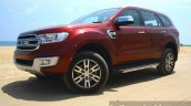 2016 Ford Endeavour 2.2 AT Titanium front three quarter low Review