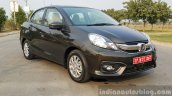 2016 Honda Amaze 1.2 VX (facelift) front three quarter right First Drive Review