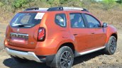2016 Renault Duster facelift AMT rear three quarters Review